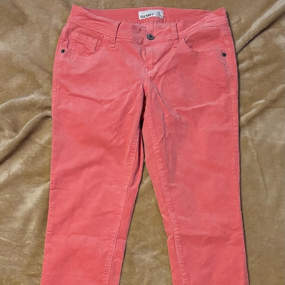 Old Navy Coral Corduroy Pants - Picture 1 of 3